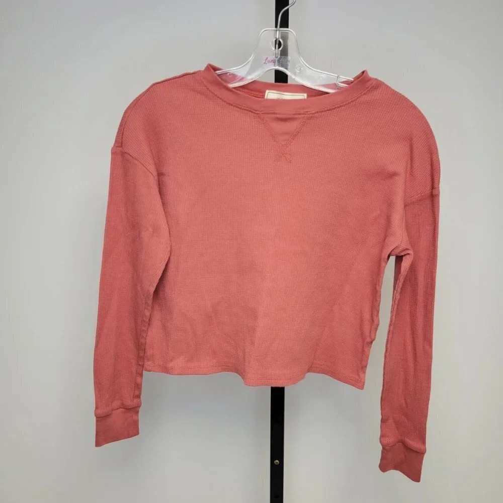 No Comment LA Waffle  Weave Top